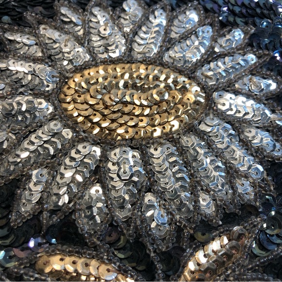 Vintage Sequin Purse Black - Picture 7 of 13